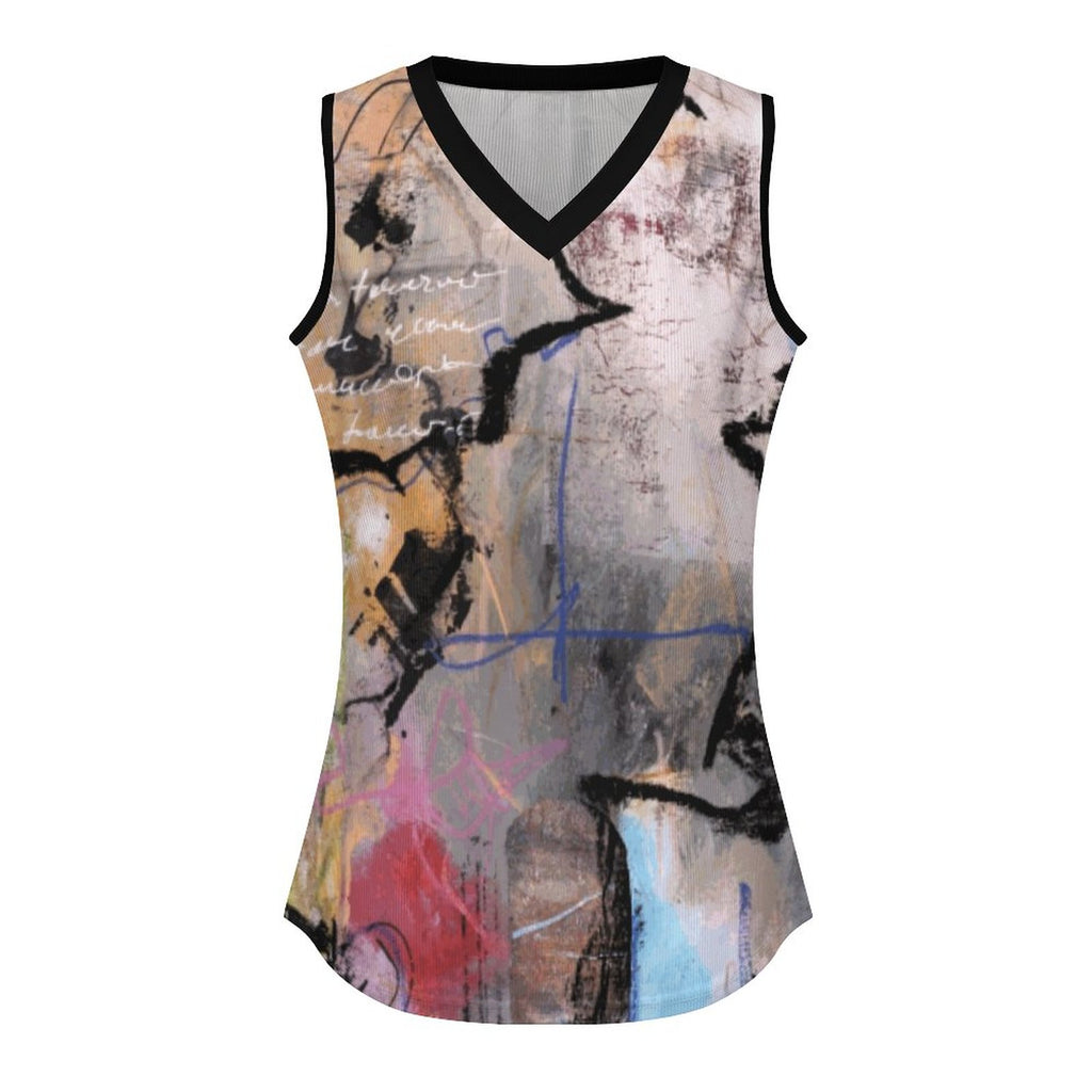 City Collection - Women's V-Neck Ribbed Tank Top