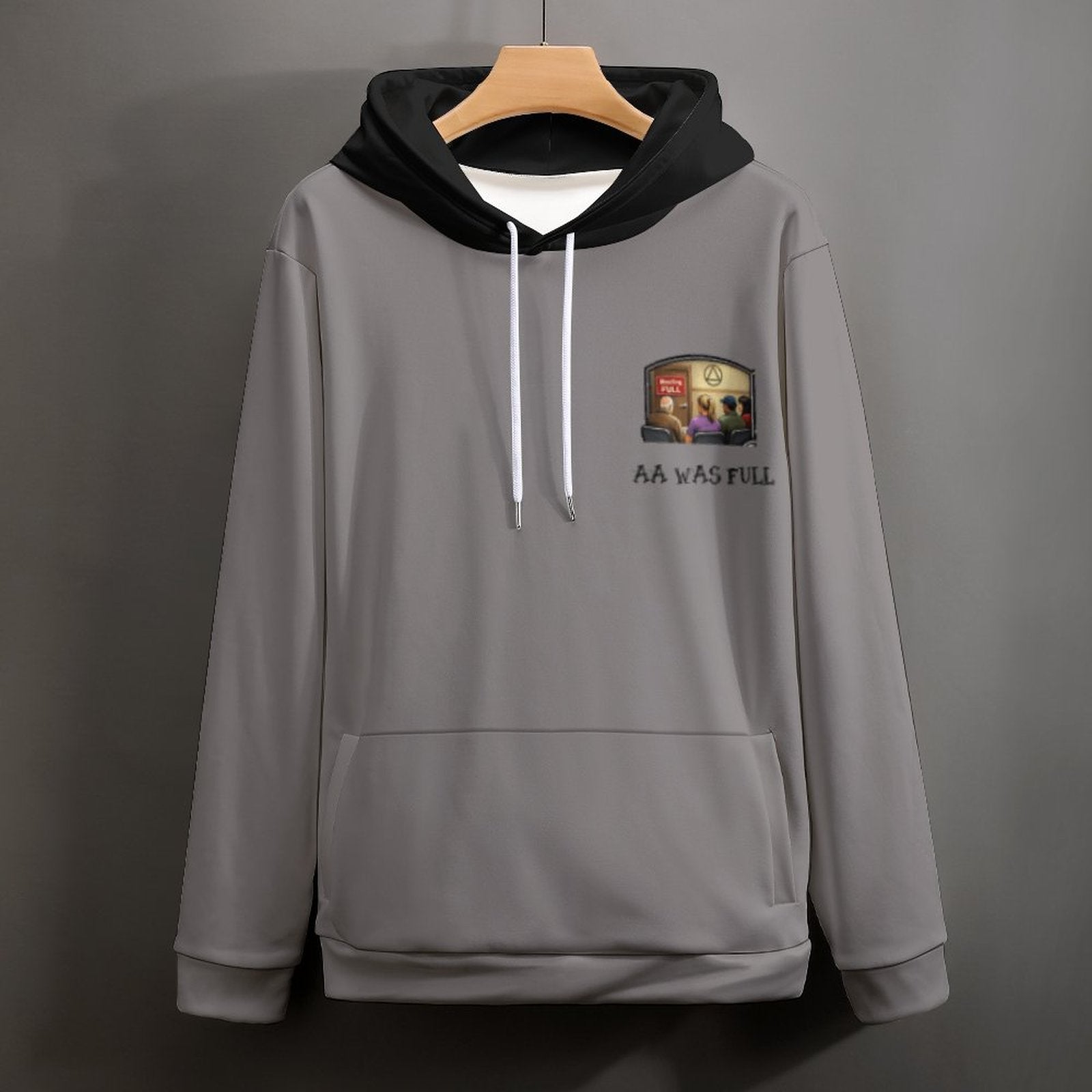 "AA Was Full" Women’s Premium Pullover Hoodie – Double-Layer Hood, Soft Stretch Fabric