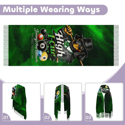 High I-Cue MN Cashmere-like Tassel Scarf