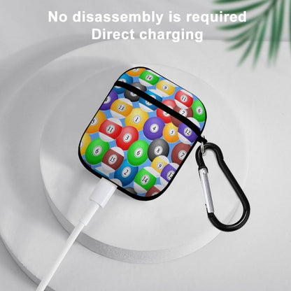 Poolballs AirPods Case – Protective PC Cover with Keychain (AirPods 1 & 2)