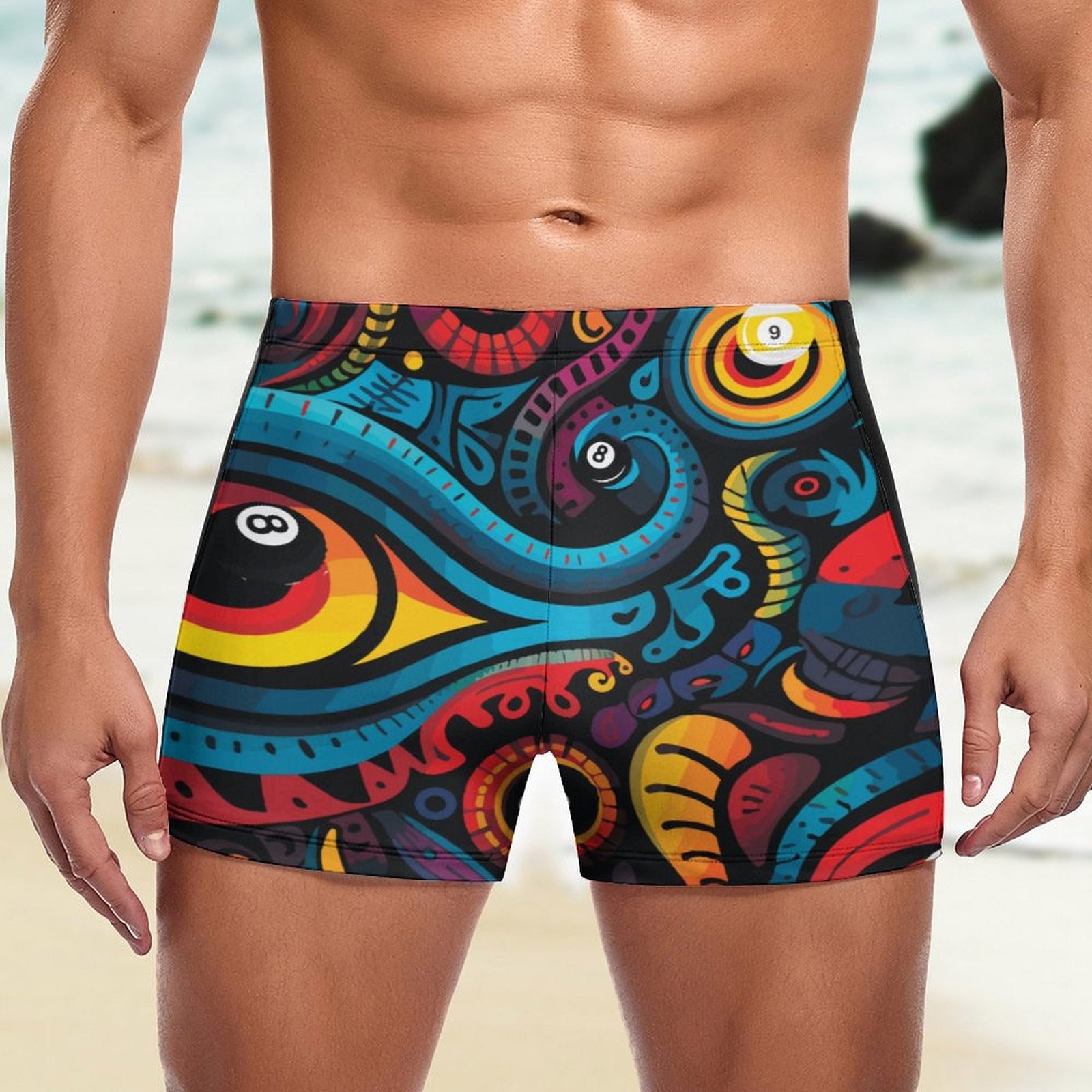 Dead Stroke Men's Swimming Trunks