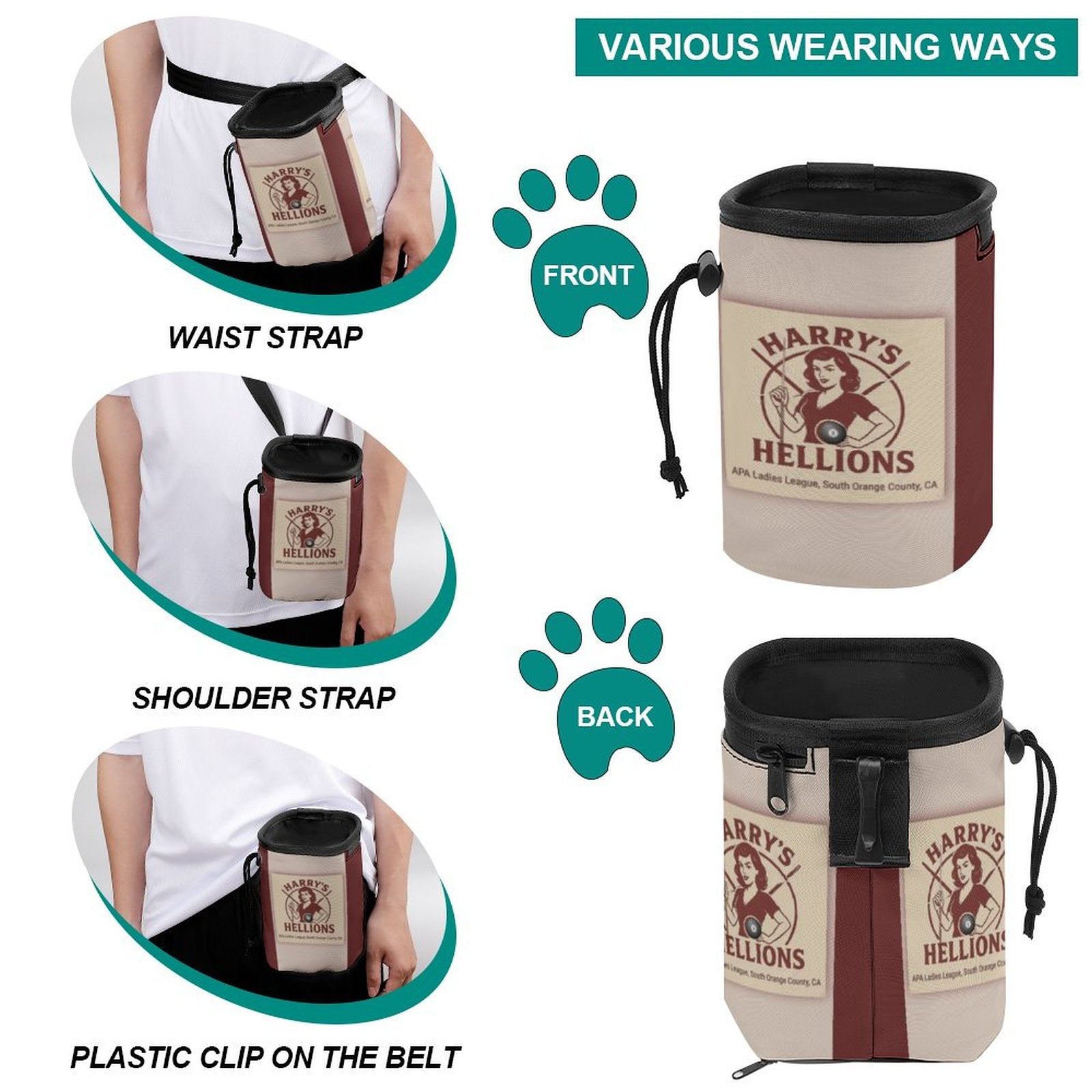 Harry’s Hellions Dog Treat Training Bag
