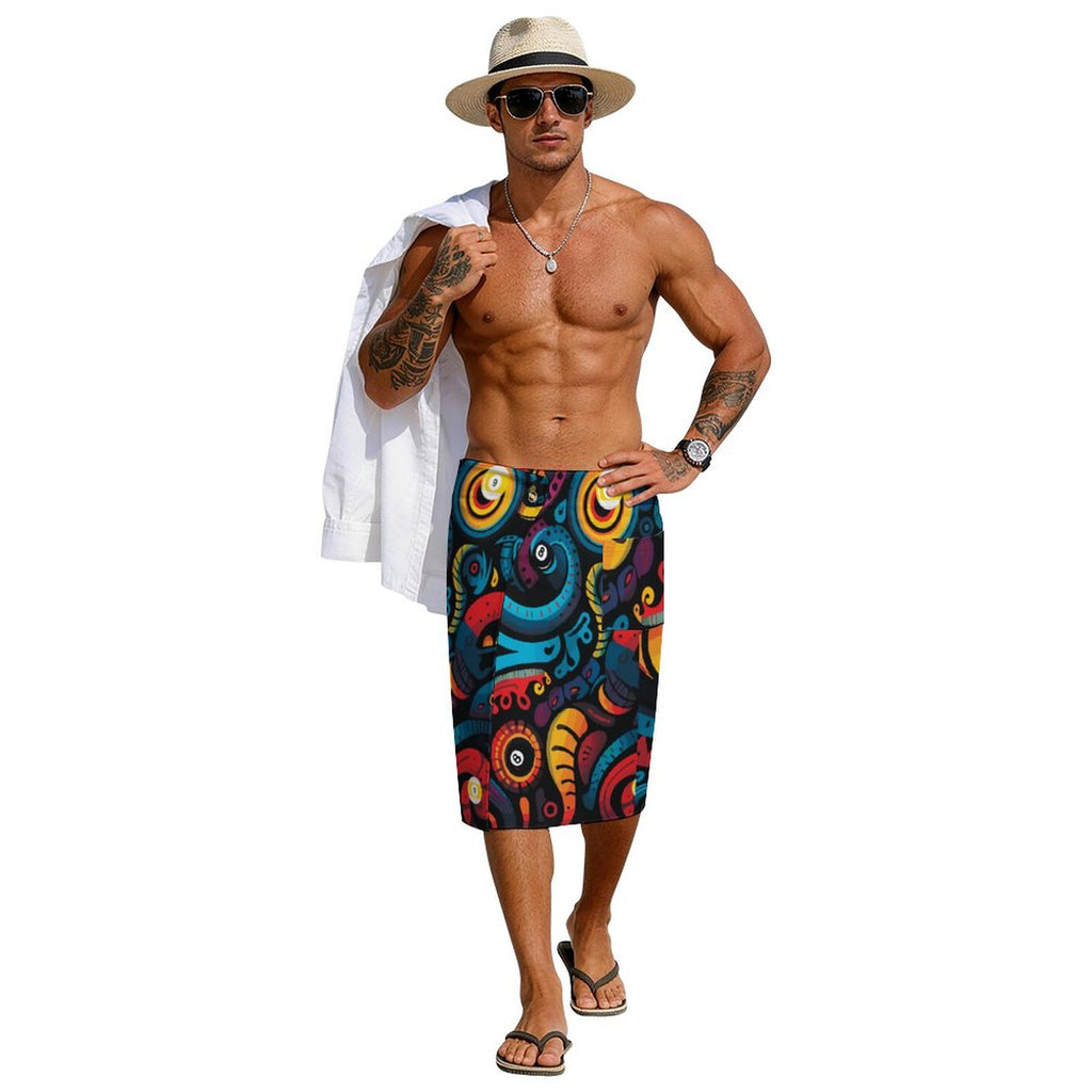 Dead Stroke Button Up Men's Skirt