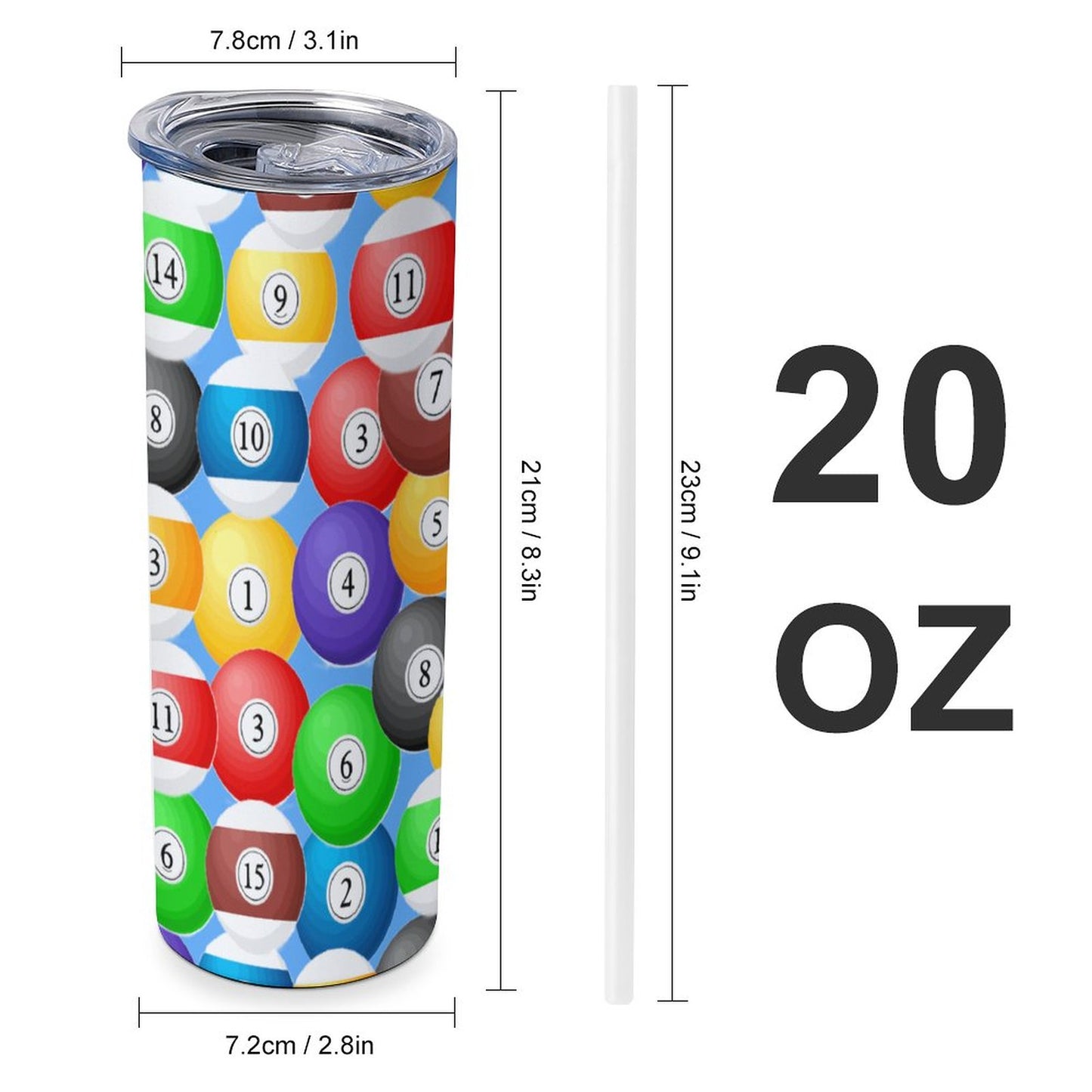 20oz Large Capacity Car Cup with Lid