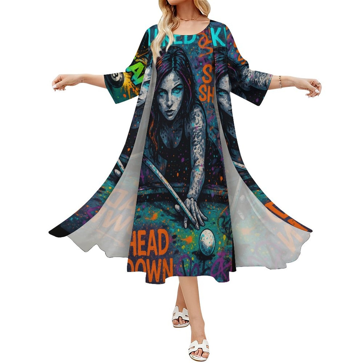 Chalked Up Long Dress Set