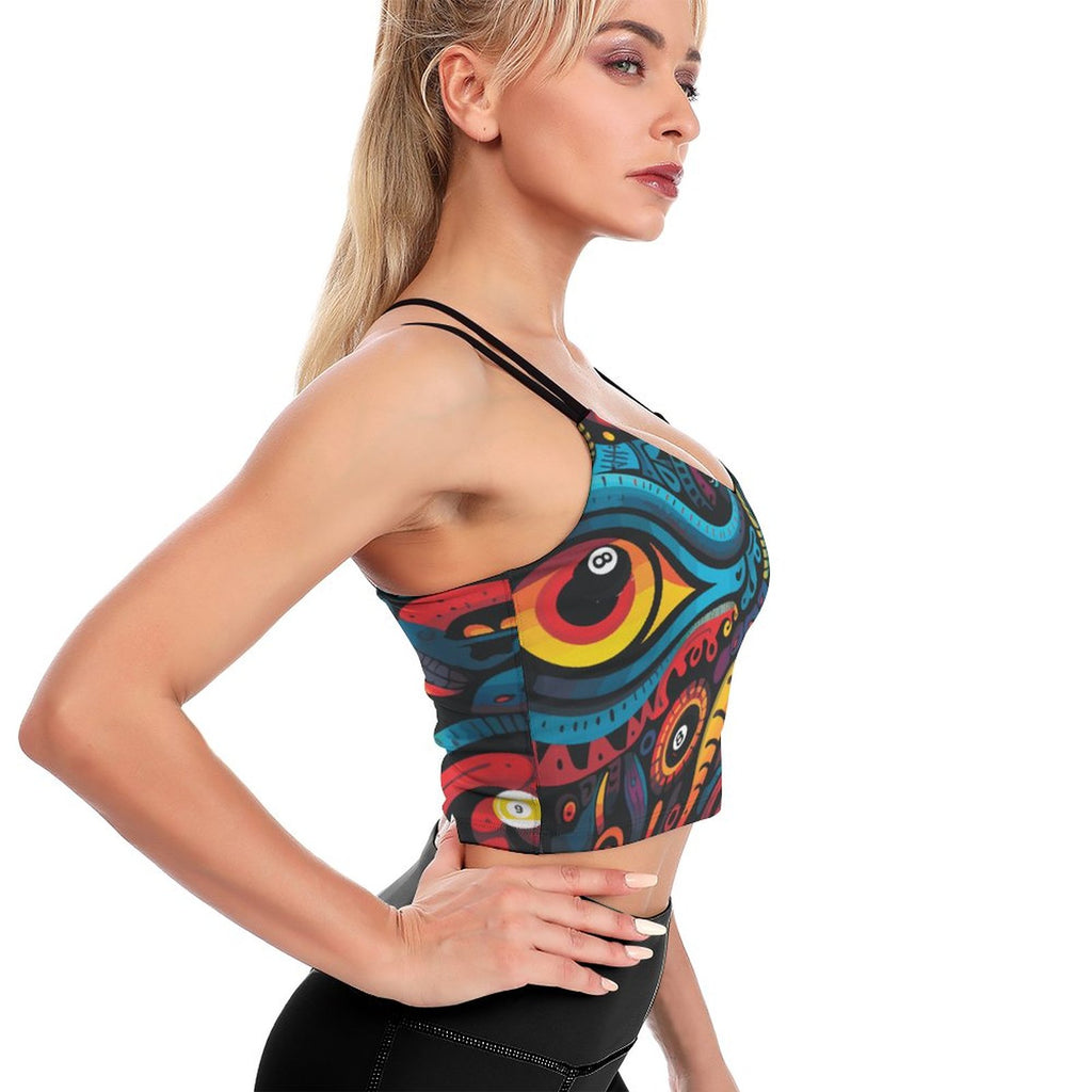 Workout Crop Yoga Tank Top(All-Over Printing)