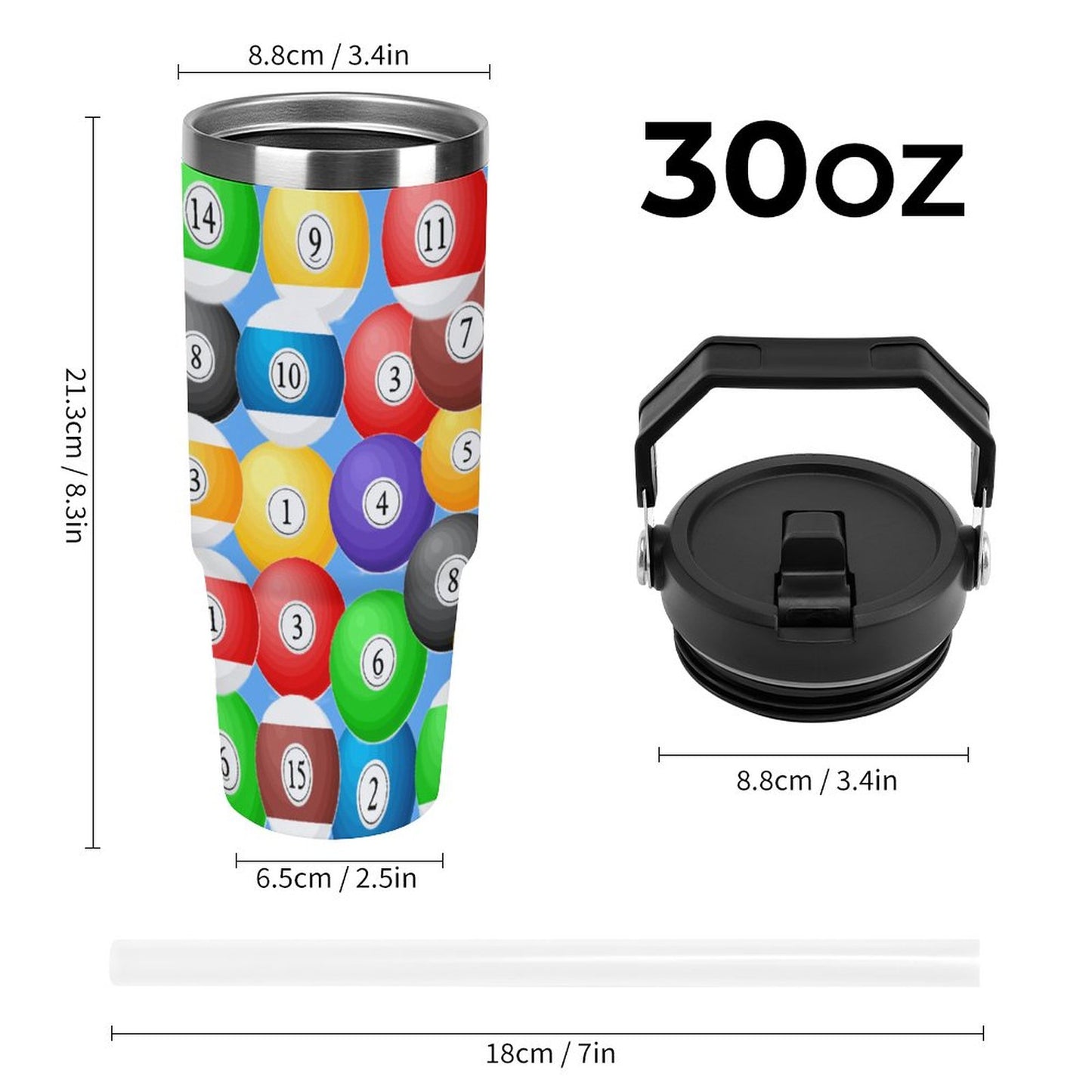 30oz Car Cup with Handle(All-Over Printing)