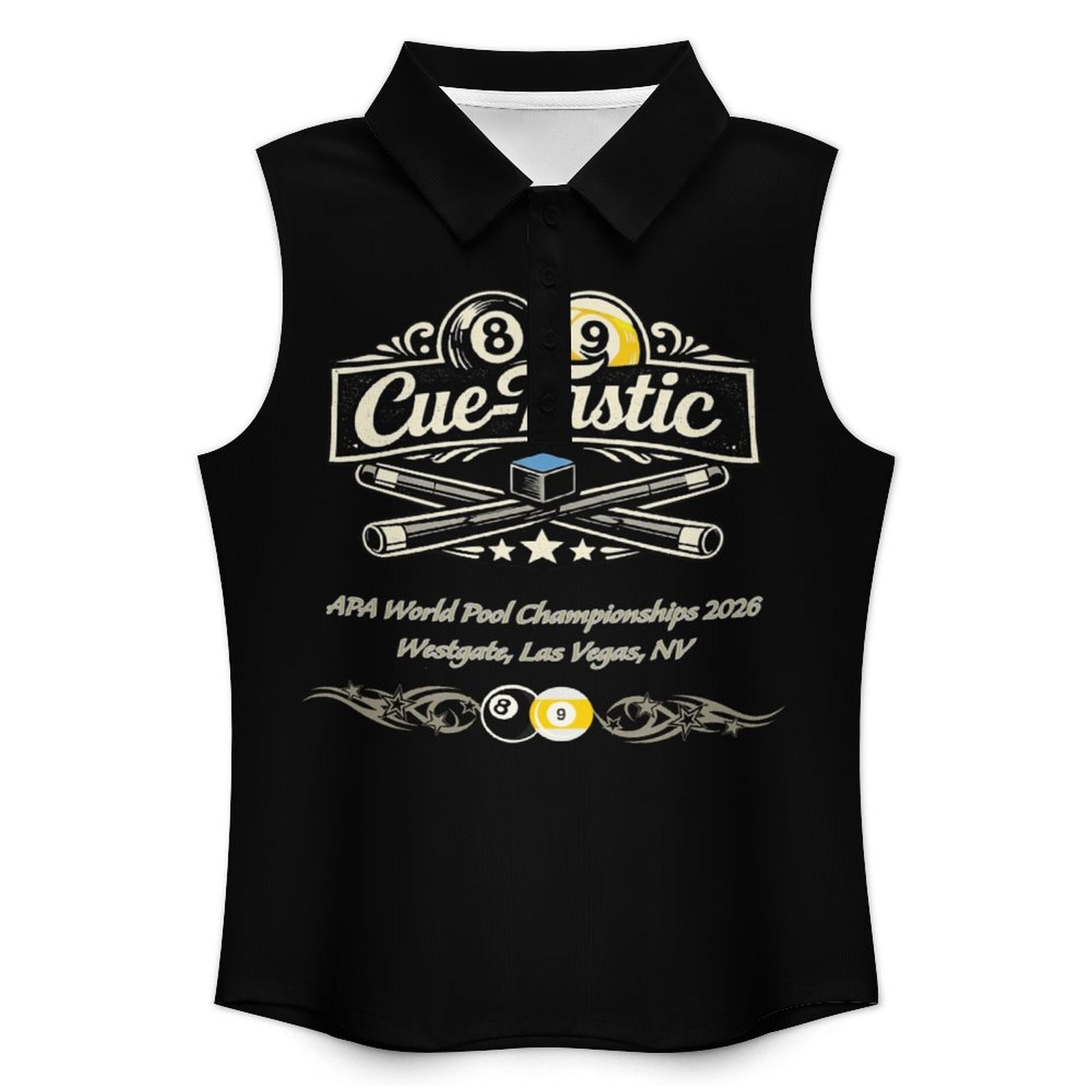 Cue-Tastic - Liz's Shirt -Women's POLO Tank Top -