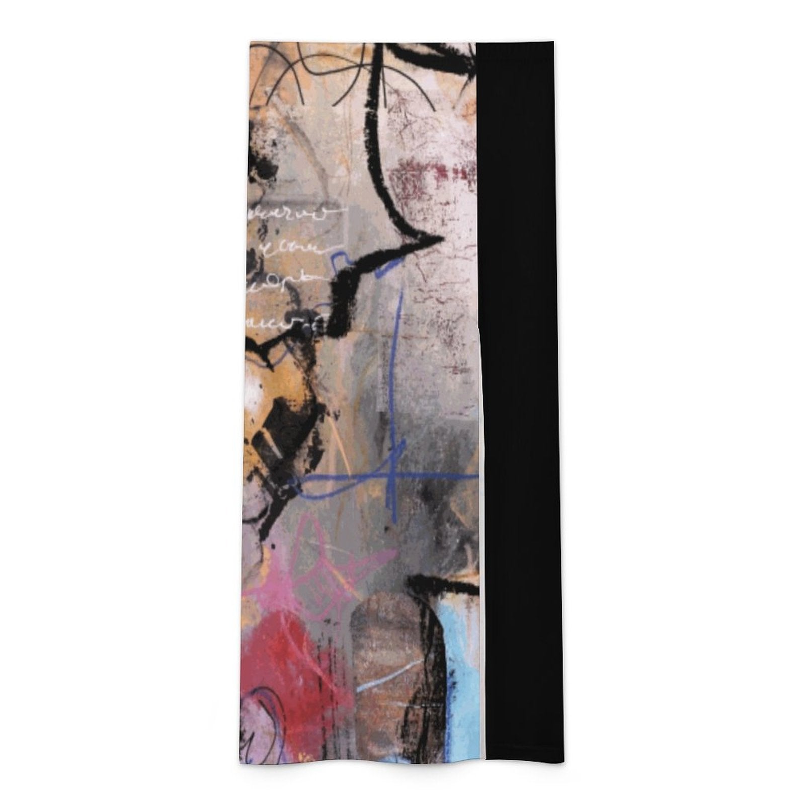 City Collection - Sheer Mesh Skirt with High Slit