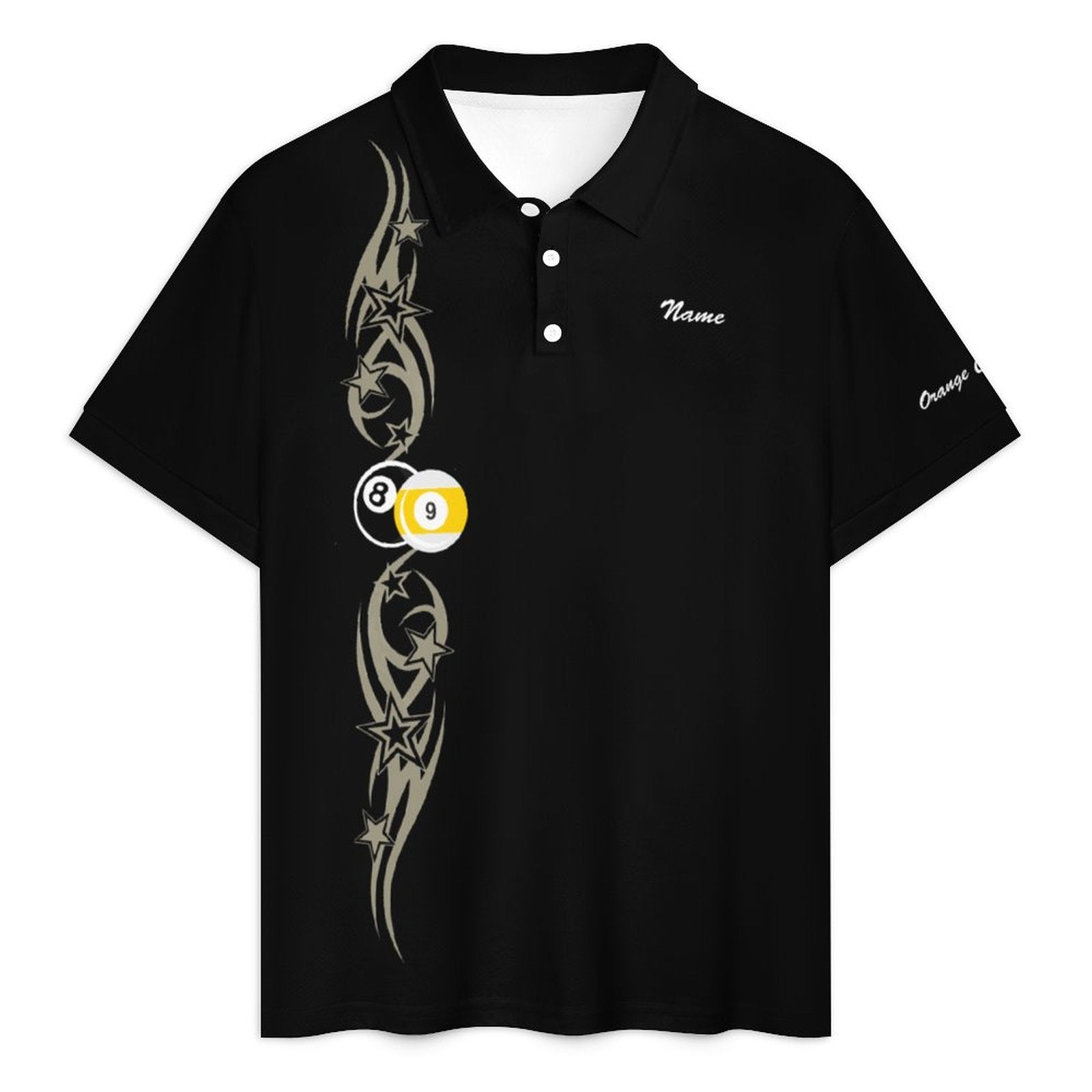 Cue-Tastic Team Shirt - Men's Short Sleeved Polo Shirt and Short Set