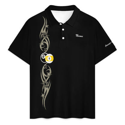 Cue-Tastic Team Shirt - Men's Short Sleeved Polo Shirt and Short Set
