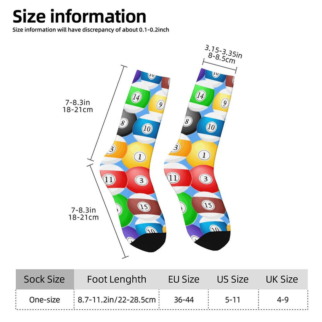 Personalized Contrast Color Socks for Adults