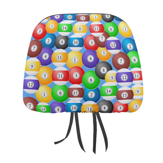 Poolball Car Headrest Cover – Cushioned Protective Headrest Sleeve