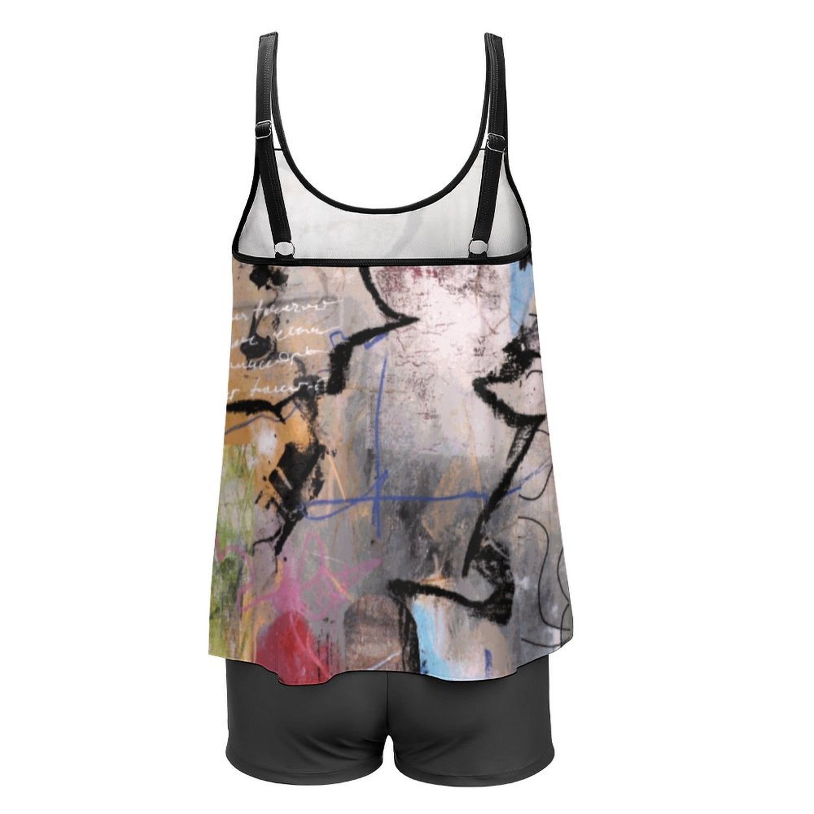 City Collection - Plus Size Women's Tankini 2-Piece Swimsuit
