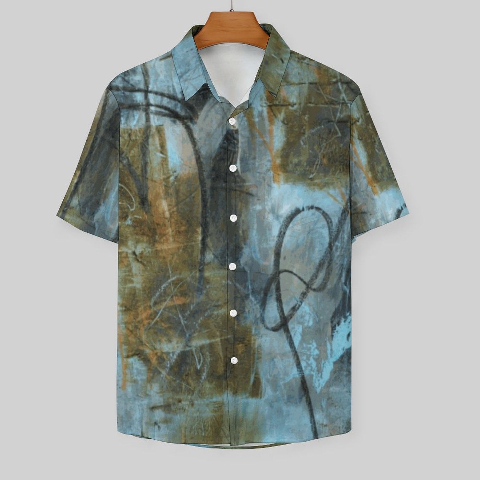 DTG 100gsm A Short Sleeved Shirt With Pockets(All-Over Printing)
