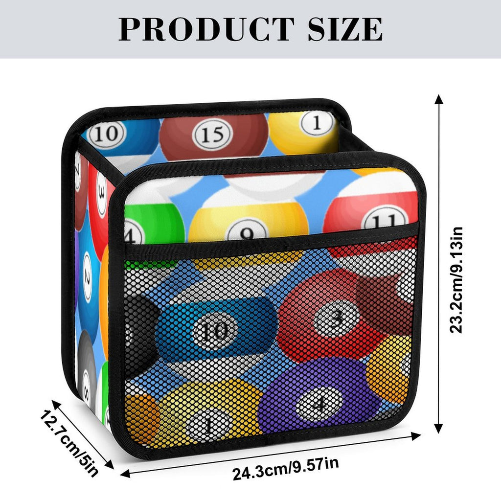 Poolball Car Seat Storage Bag – PU Leather Auto Organizer