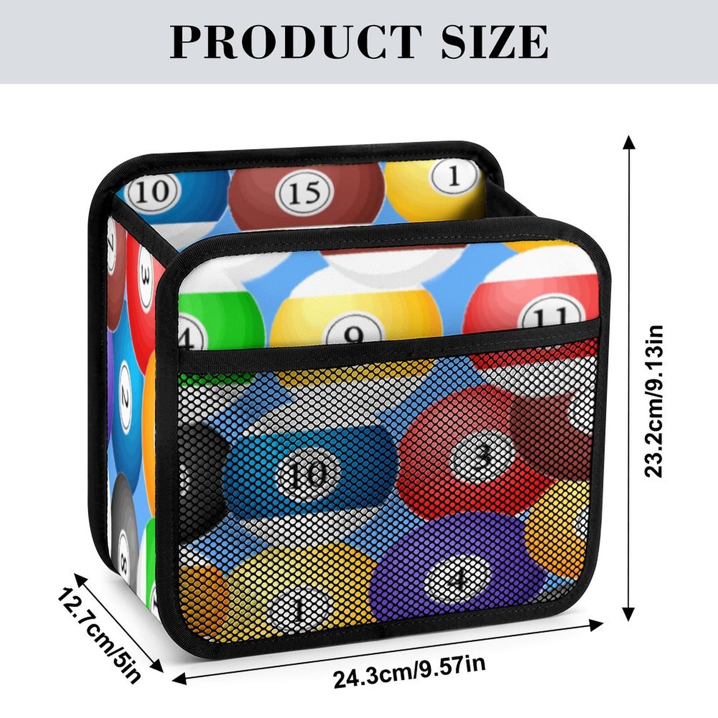 Poolball Car Seat Storage Bag – PU Leather Auto Organizer