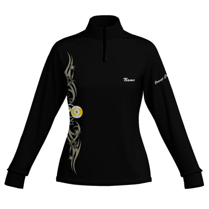 Cue-Tastic Team Shirt - Long Sleeved Quick Dry Top with zipper