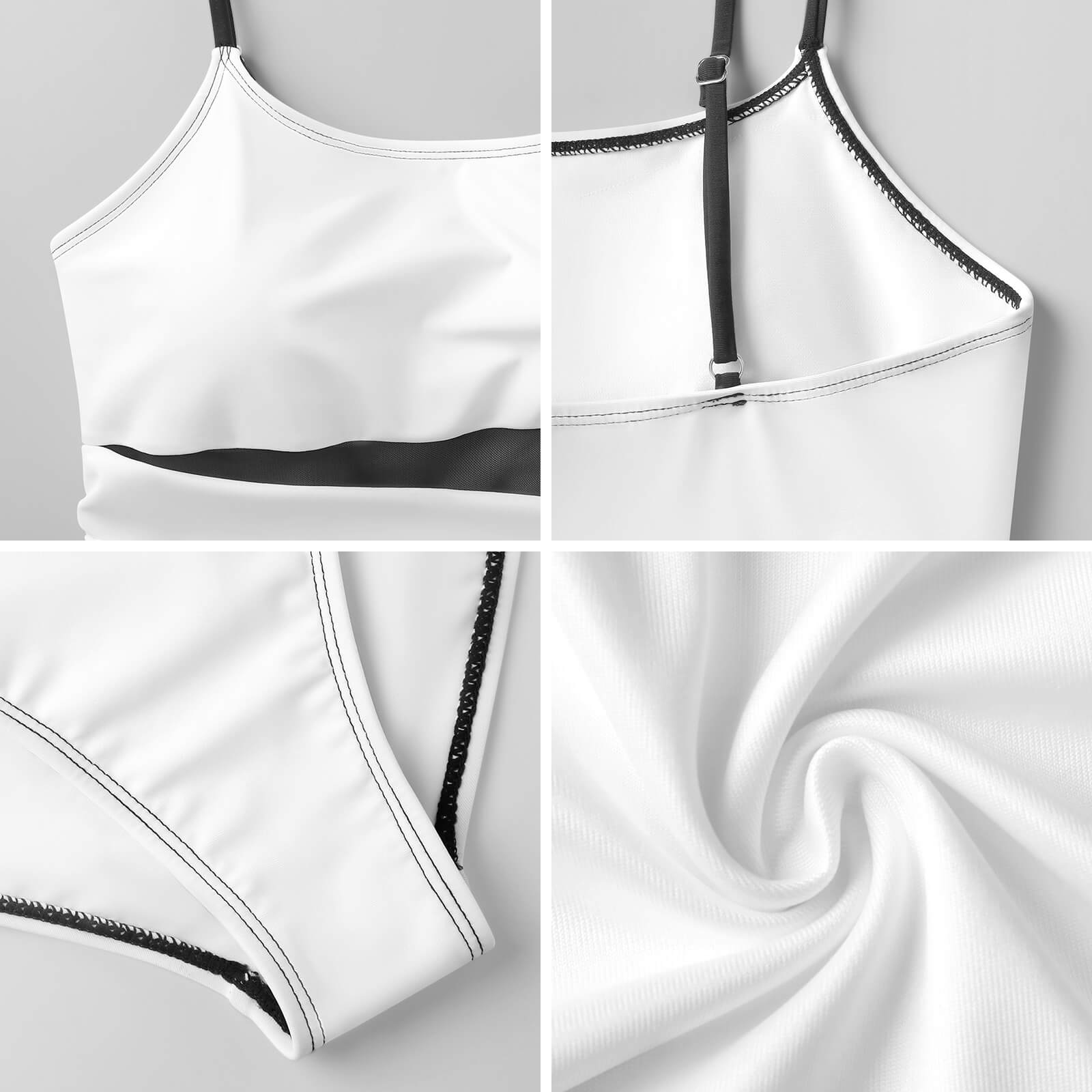 190gsm Mesh Splicing One-Piece Swimsuit(All-Over Printing)