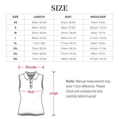 Chalked Up Women's Sleeveless Polo Shirt