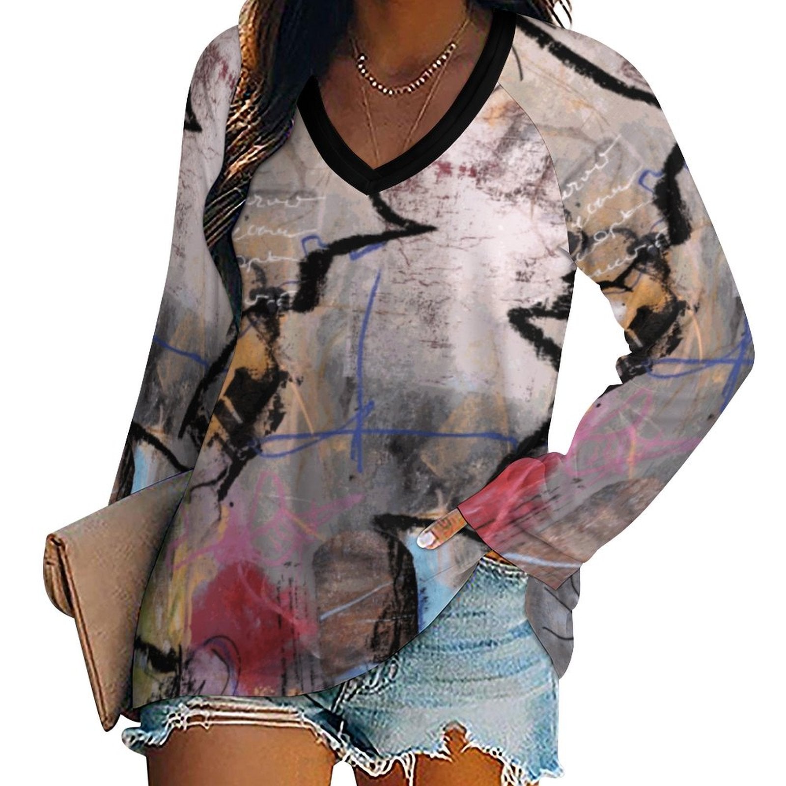 City Collection - Women's V-Neck Top