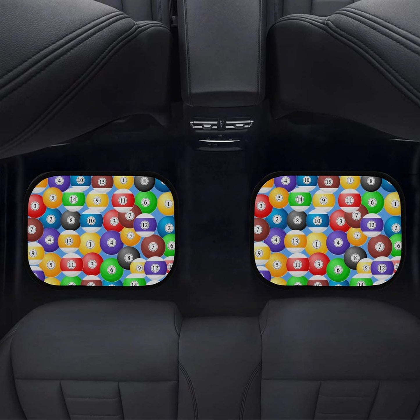 Poolball Car Floor Mat Set (4-Piece) – Anti-Slip Interior Protection Mats (Set of 4)