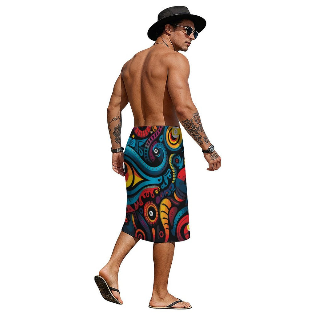 Dead Stroke Button Up Men's Skirt