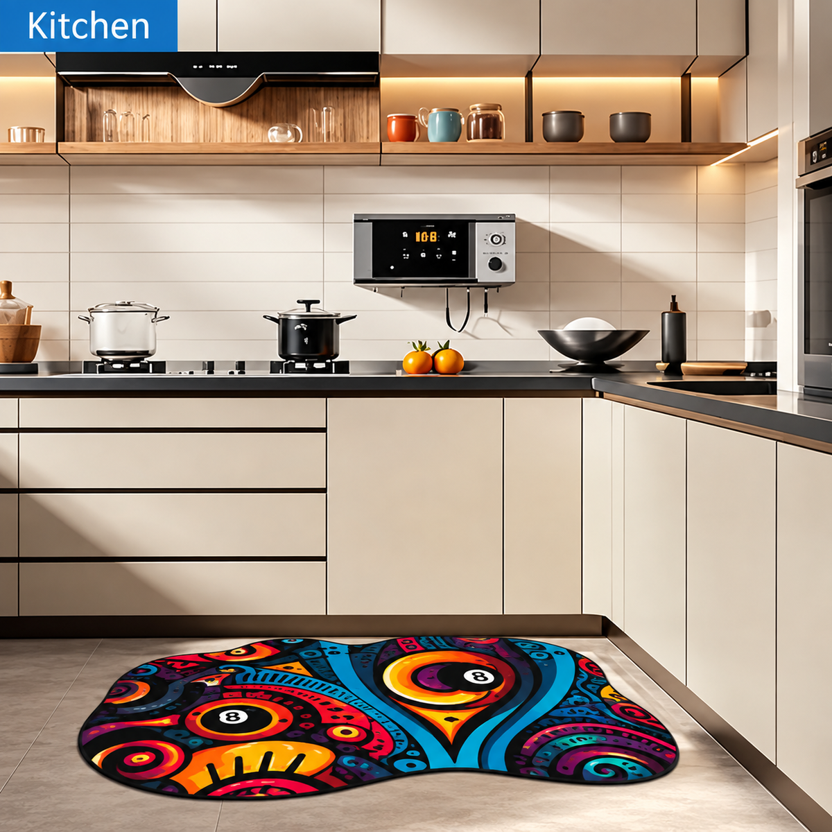 Dead Stroke Irregular Floor Mat