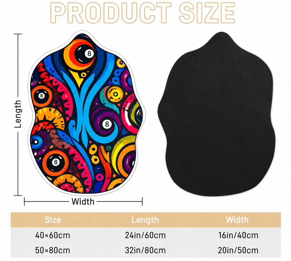 Dead Stroke Irregular Floor Mat