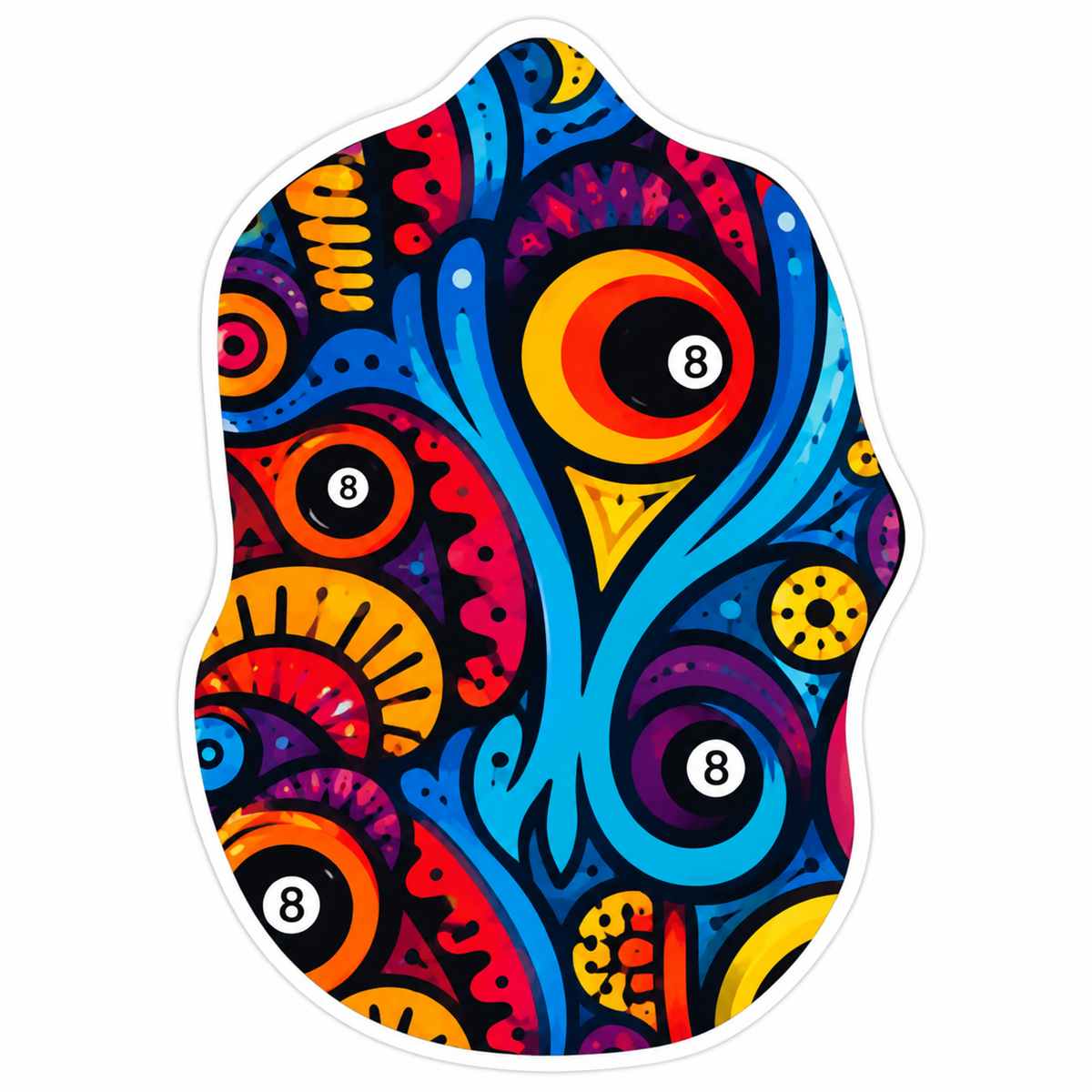 Dead Stroke Irregular Floor Mat