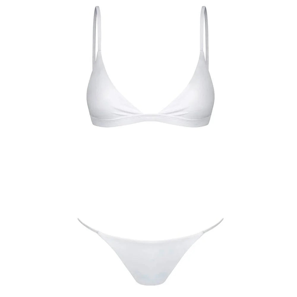 Chic Bandeau Bandage Bikini: Brazilian Push-up Set