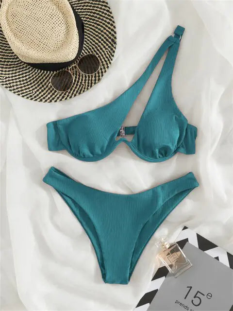 Chic Textured Bikini Set