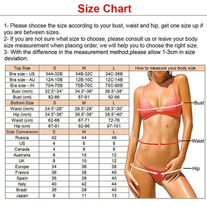 Sexy Bandeau Bikini Swimsuit