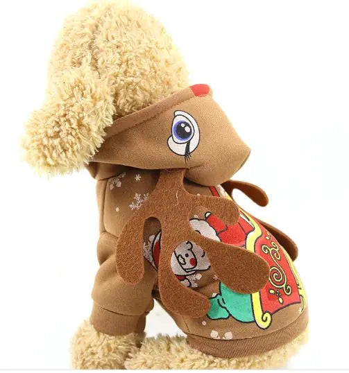 Zebra Striped Flannel Warm Dog or Cat Pet Hoodie