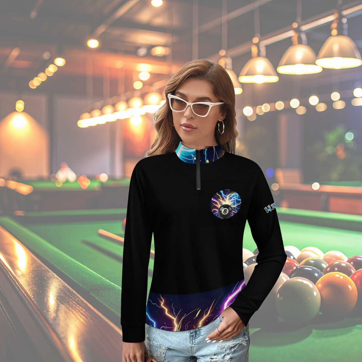 Frankenstein Women's Cool Touch Fitted Quick Dry Long Sleeve Top