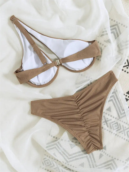 Chic Textured Bikini Set