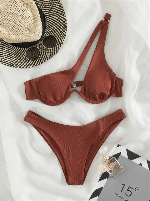 Chic Textured Bikini Set