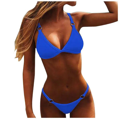 Buckle Strap Bikini Swimsuit