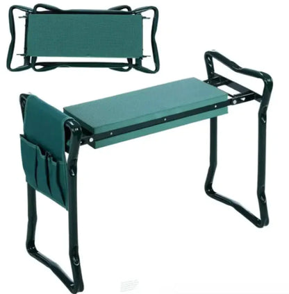 Foldable Garden Kneeler & Bench with Tool Pouch