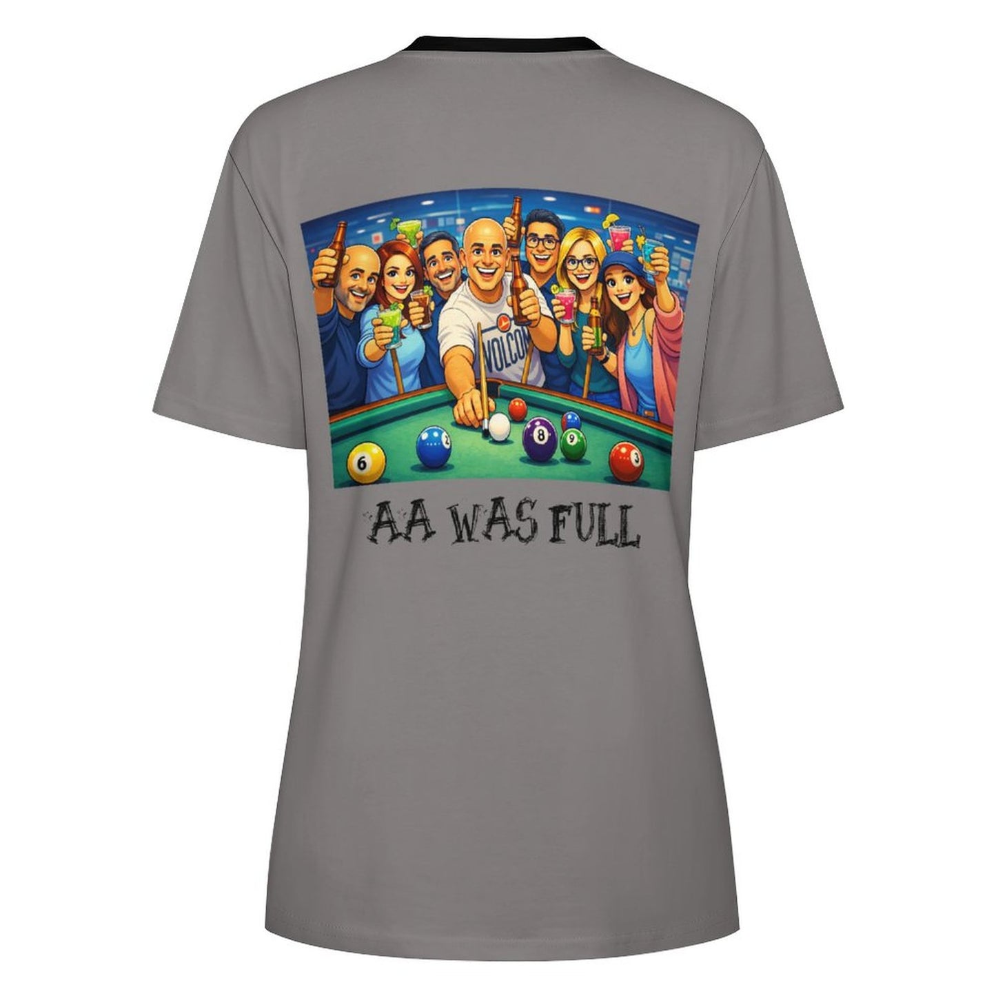 "AA Was Full" Women’s Classic Cotton Short Sleeve T-Shirt – Soft Crewneck Everyday Essential