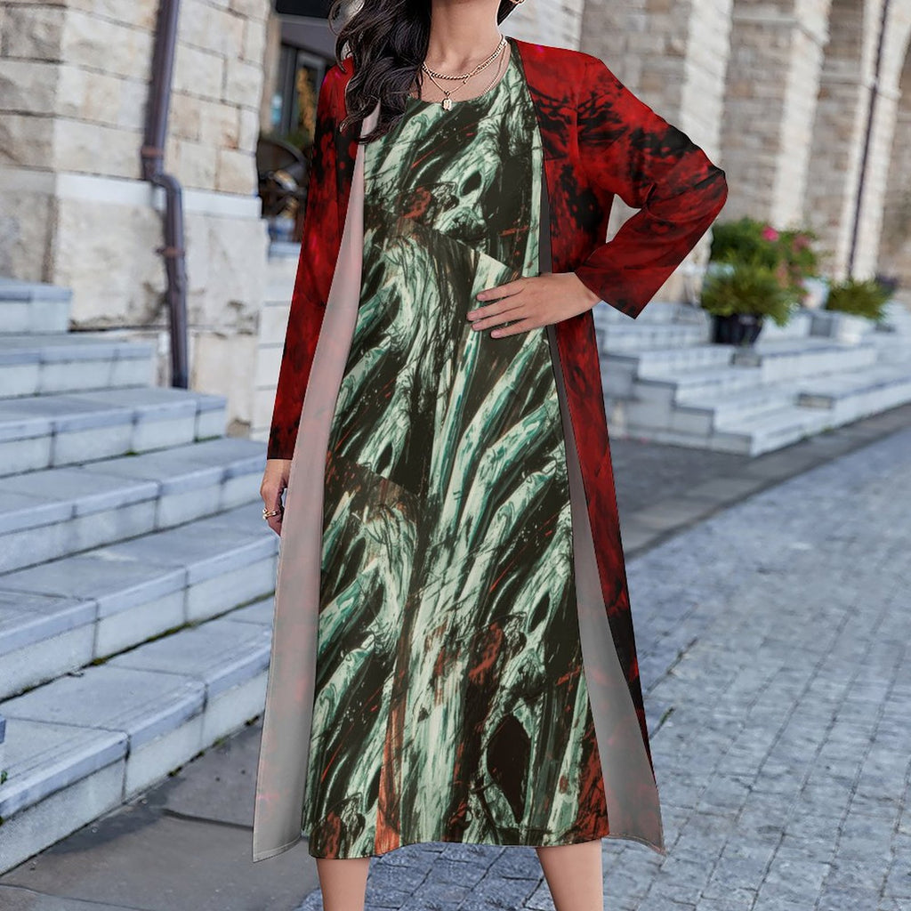 City Life -Two-Piece Long Dress Set