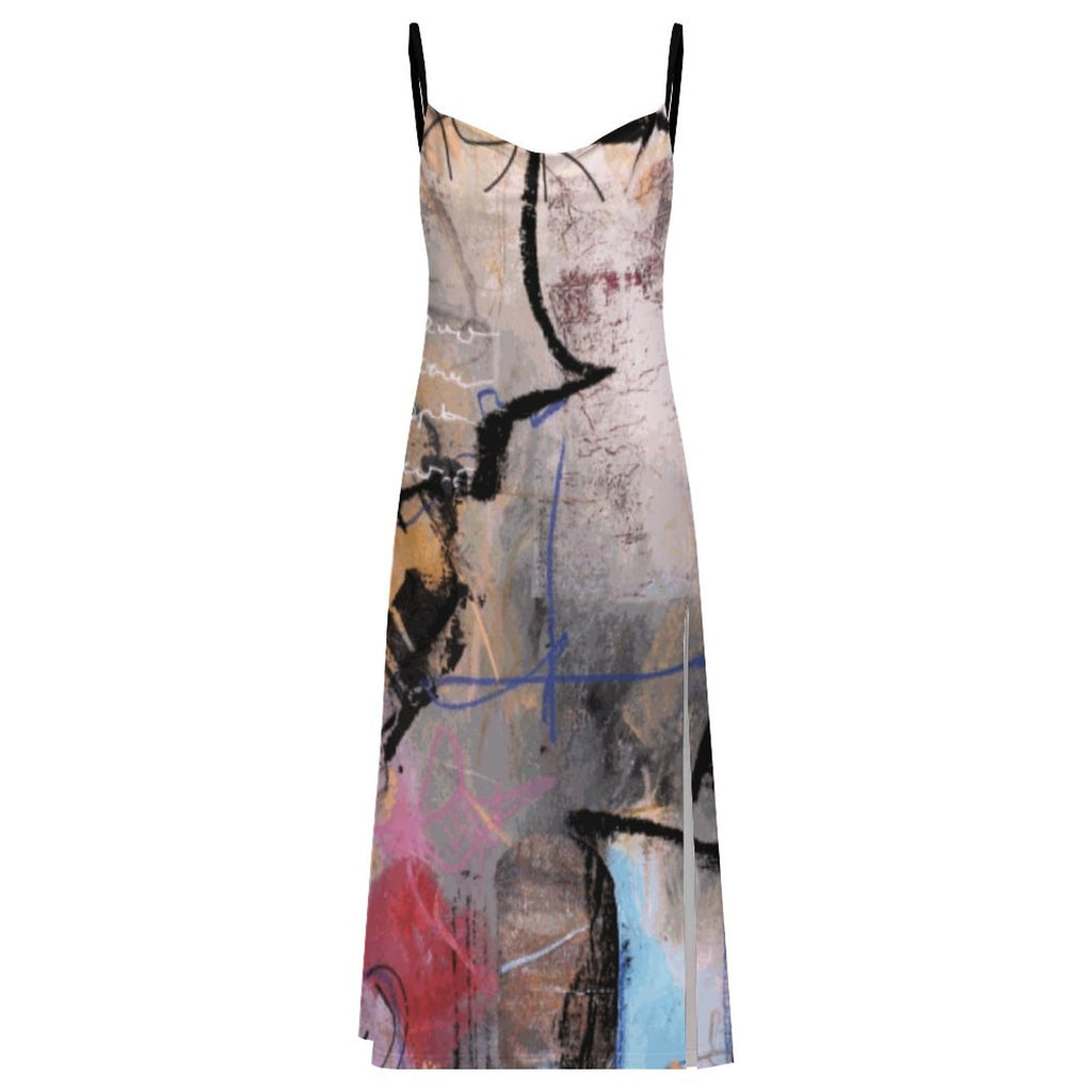 City Collection - Women's Long Dress with High Slit