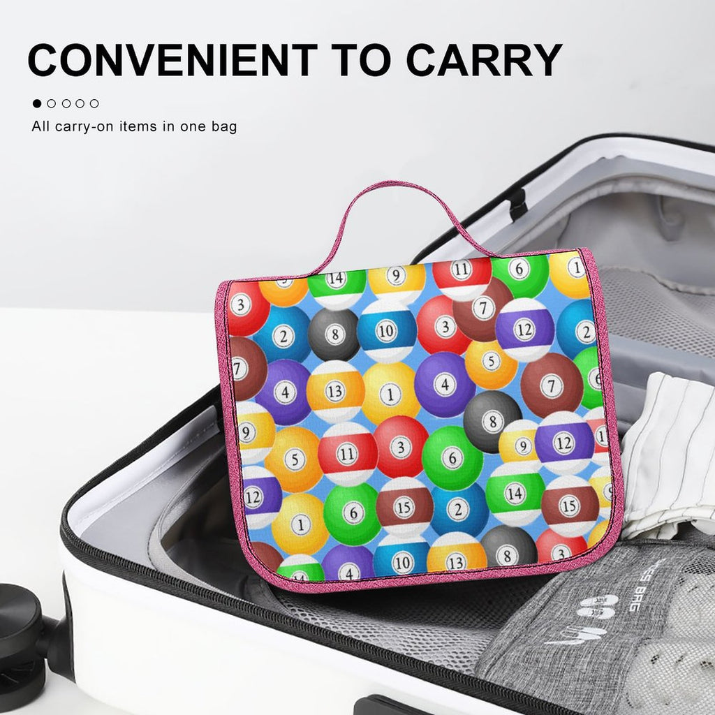 Pool Balls Collection: Travel Hanging Toiletry Bags