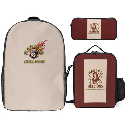 3 PCS Bag Set (Backpack, Lunch Bag and Pencil Case)