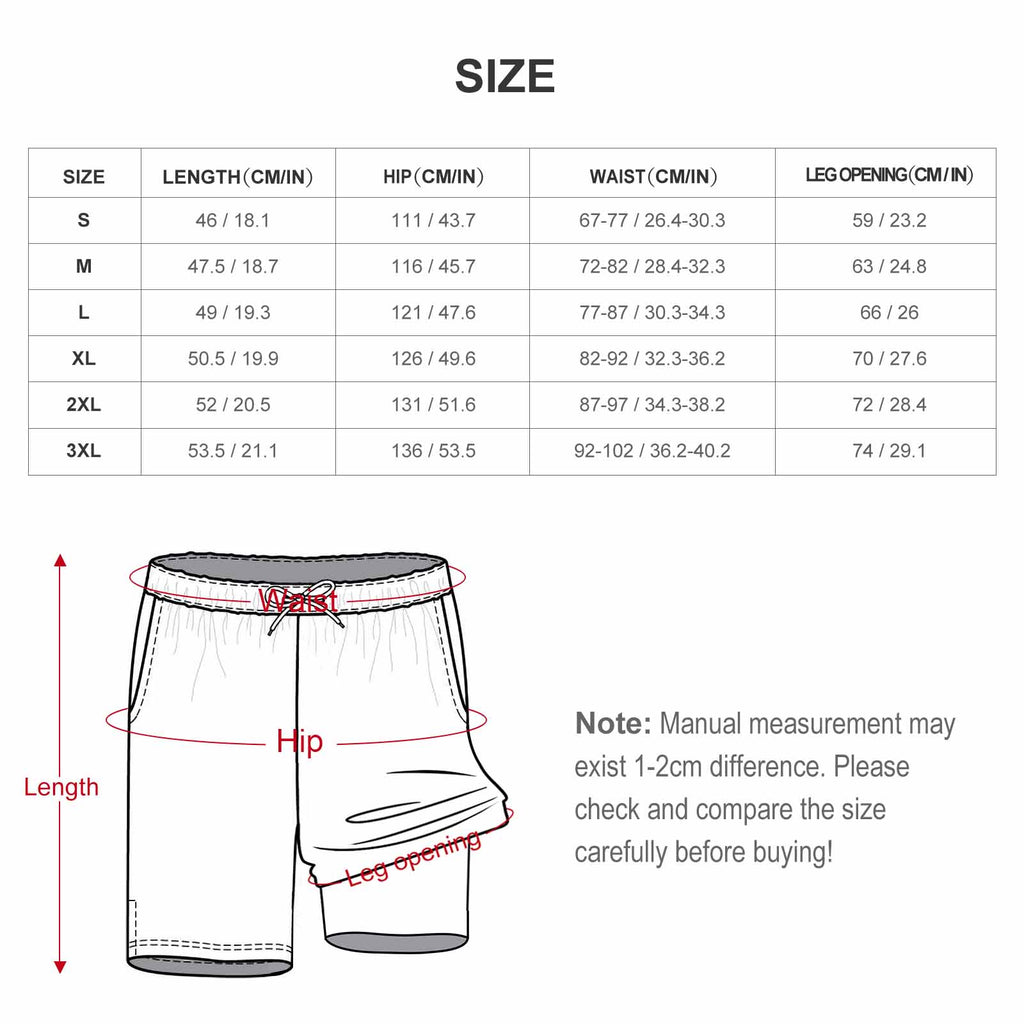 Men's Hawaiian shorts with 4 Pockets