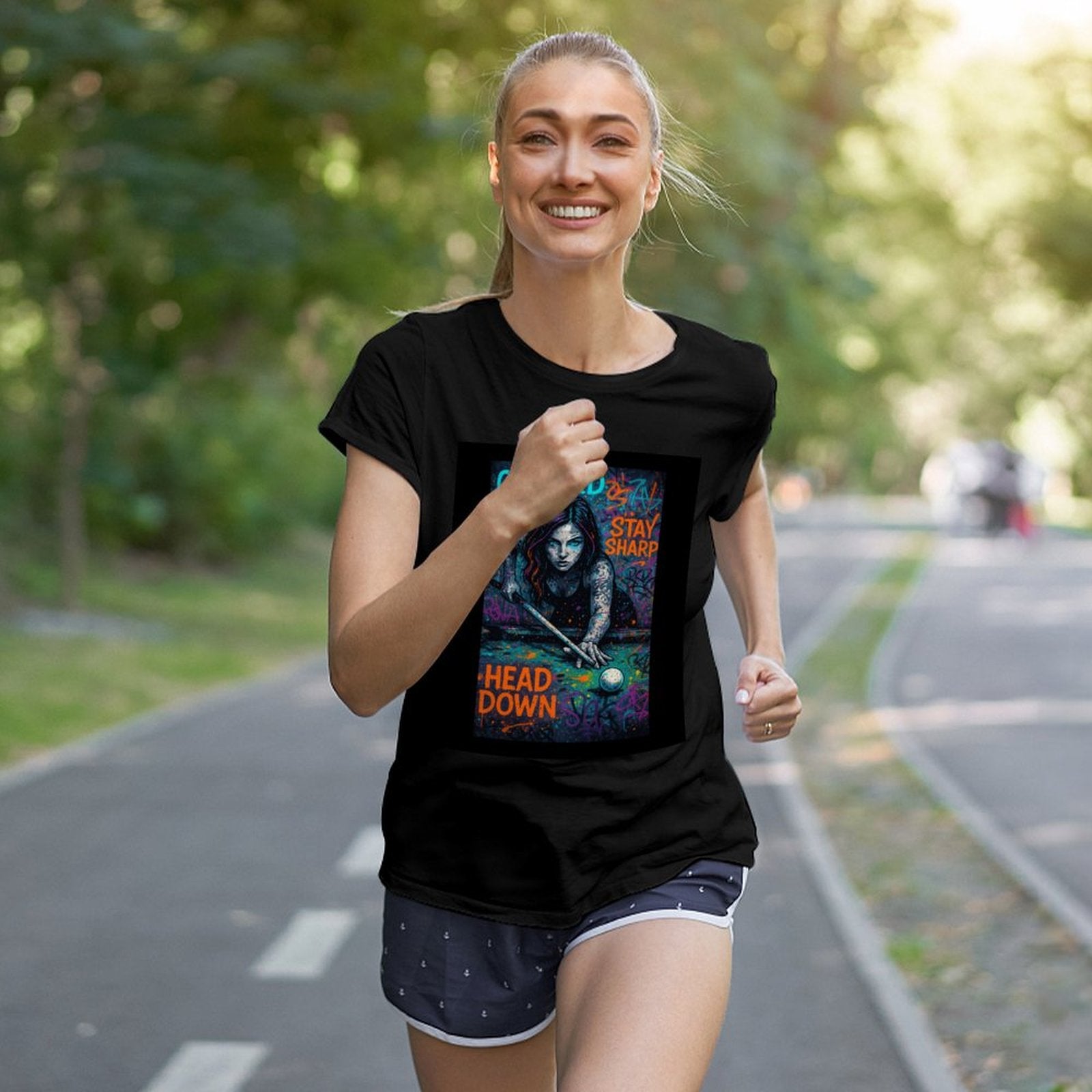 Chalked Up Women's Graphic Tees - Front and Back Graphic
