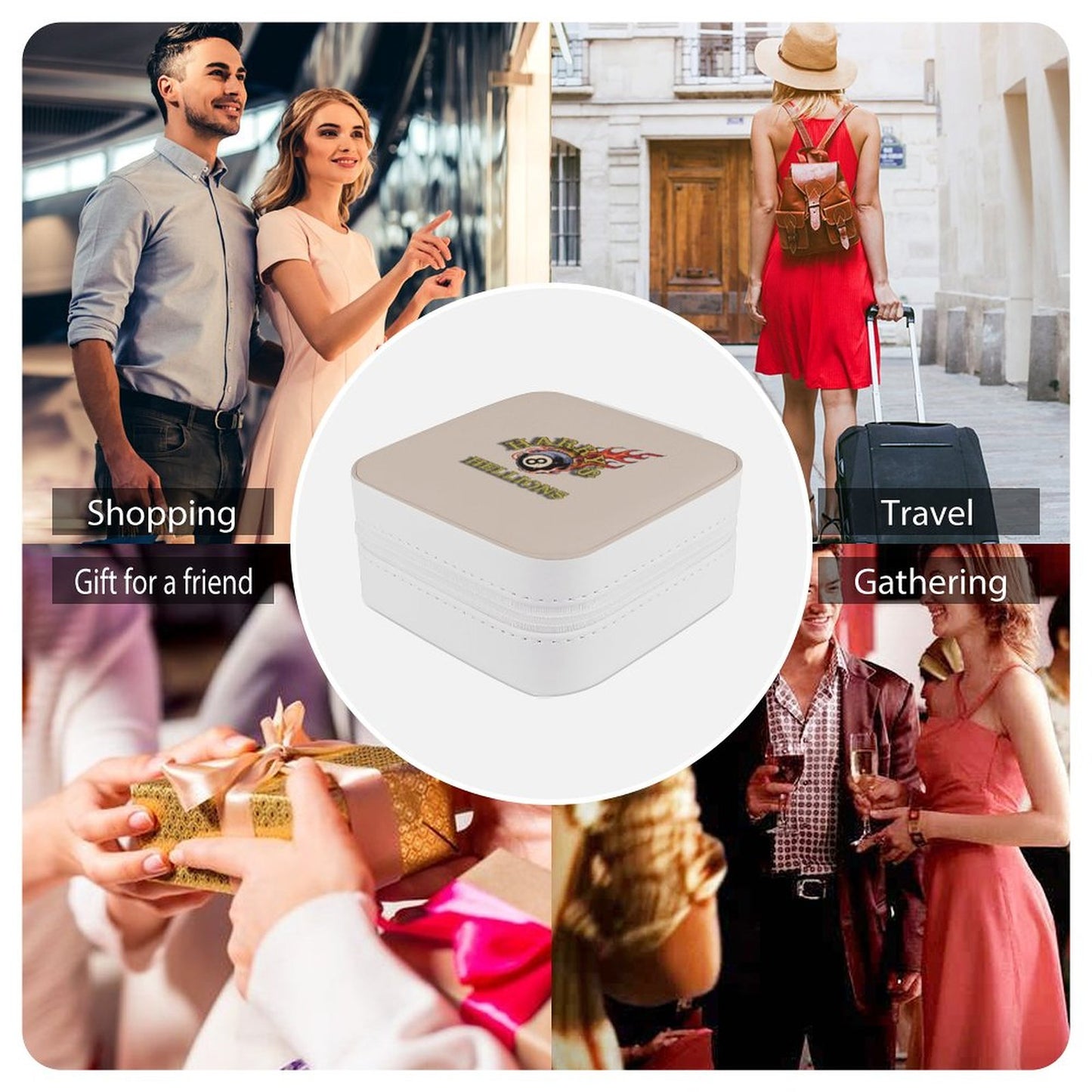 PU Portable Travel Jewellery Box