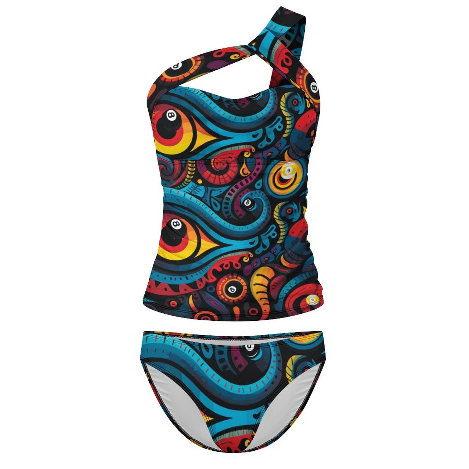 Two-Piece Swimsuit Set(All-Over Printing)