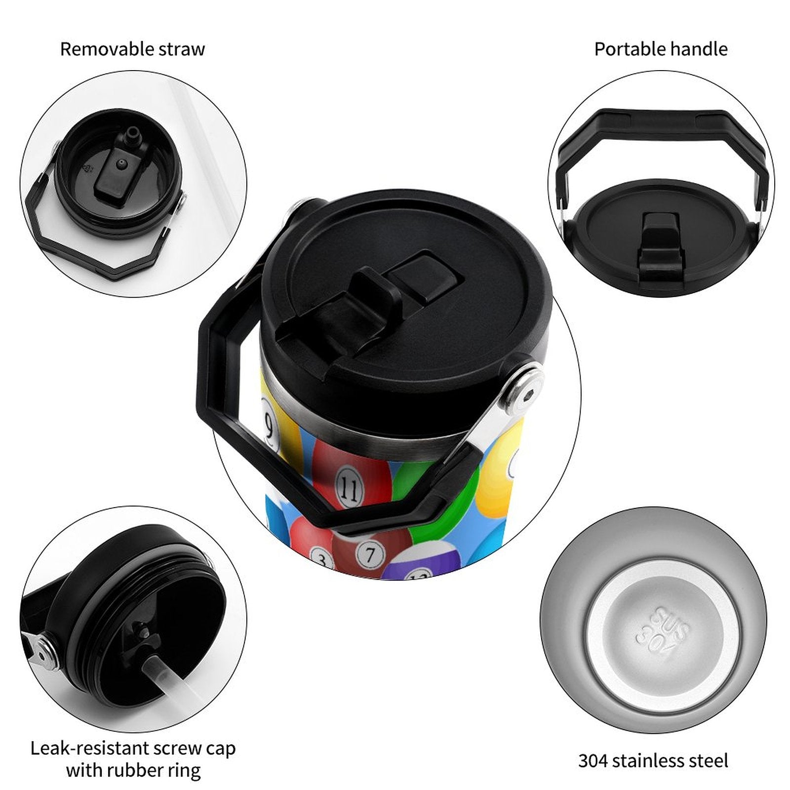 30oz Car Cup with Handle(All-Over Printing)