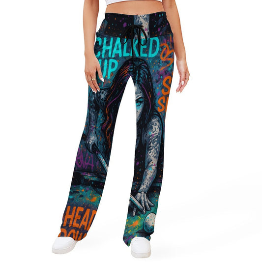 Chalked Up Drawstring Yoga Pants with Straight leg (Baggy)